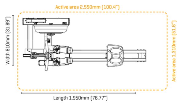 Fluid Evo E550 Side Tank Silver Bronze Κωπηλατική Νερού - Image 2
