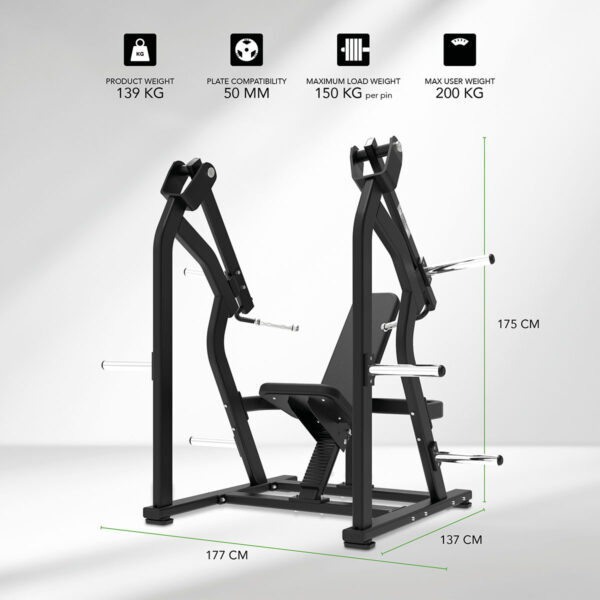 Tunturi Platinum Shoulder Press Μηχάνημα Πιέσεων ¨Ωμων Σειρά V - Image 2