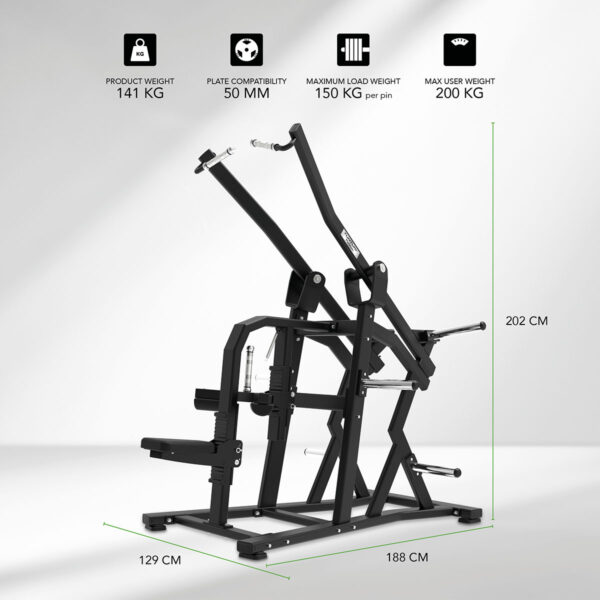 Tunturi Platinum Wide Lat Pulldown Μηχάνημα  Έλξεων Πλάτης Σειρά V - Image 2