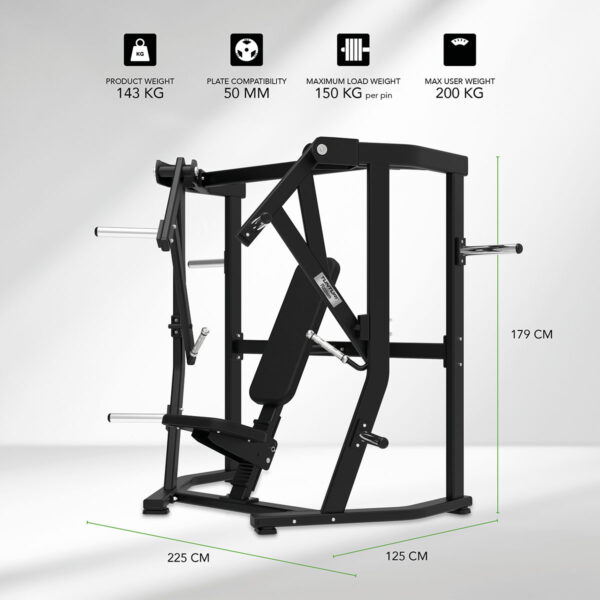Tunturi Platinum Wide Chest Press Μηχάνημα Πίεσεων Στήθους Σειρά V - Image 2