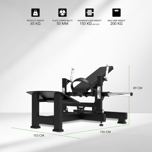 Tunturi Platinum Hip Thrust Μηχάνημα Γλουτών Σειρά V - Image 2