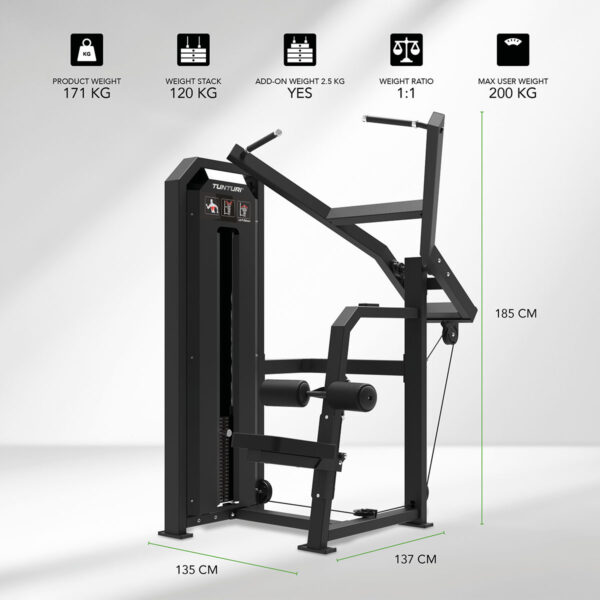 Tunturi Platinum Lat Pull Down Τροχαλίας Πλάτης  Σειρά V - Image 2