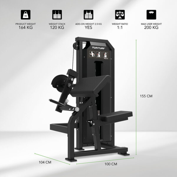 Tunturi Platinum Bicep Curl Κάμψεων Δικεφάλων Σειρά V - Image 2