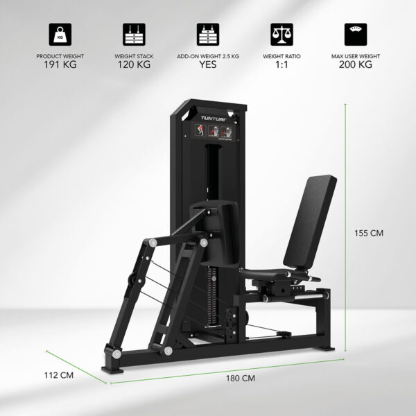Tunturi Platinum Seated Leg Press Πρέσα Καθιστών Πιέσεων Ποδιών Σειρά V - Image 2