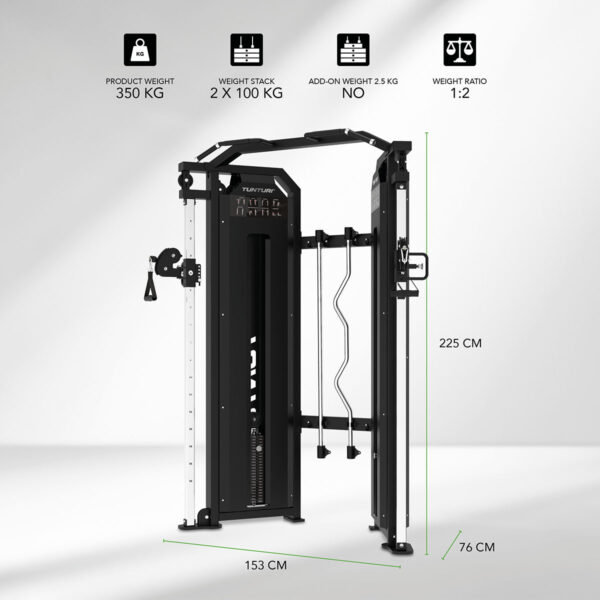 Tunturi Platinum Functional Trainer Διπλή Τροχαλία Σειρά V - Image 2