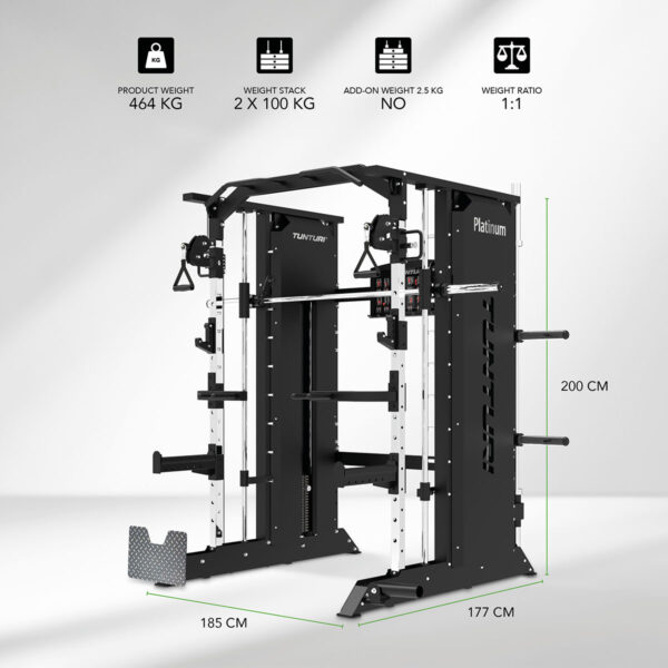 Tunturi Platinum Full Smith Functional Trainer με Διπλή Τροχαλία Σειρά V - Image 2