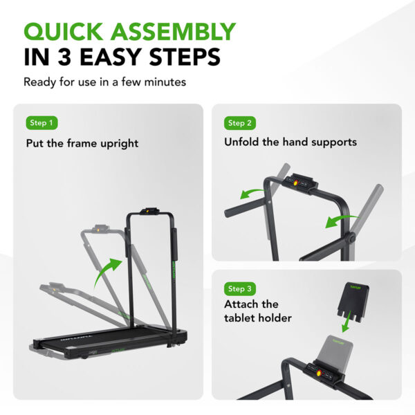Tunturi Cardio Fit T5 Διάδρομος Γυμναστικής Walking Pad - Image 8
