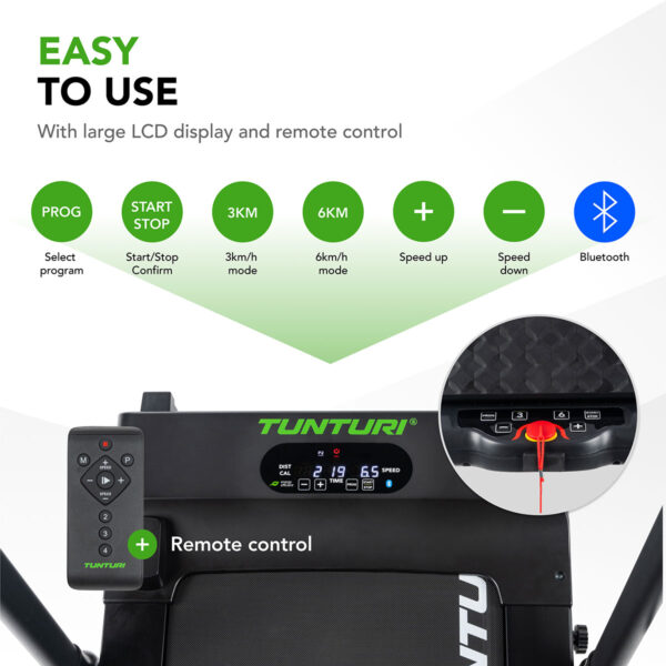 Tunturi Cardio Fit T10 Διάδρομος Γυμναστικής Walking Pad - Image 4