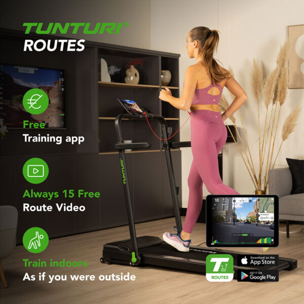 Tunturi Cardio Fit T10 Διάδρομος Γυμναστικής Walking Pad - Image 9