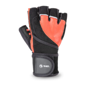 Γάντια Άρσης Βαρών AMILA Δέρμα Amara Κόκκινο/Μαύρο L