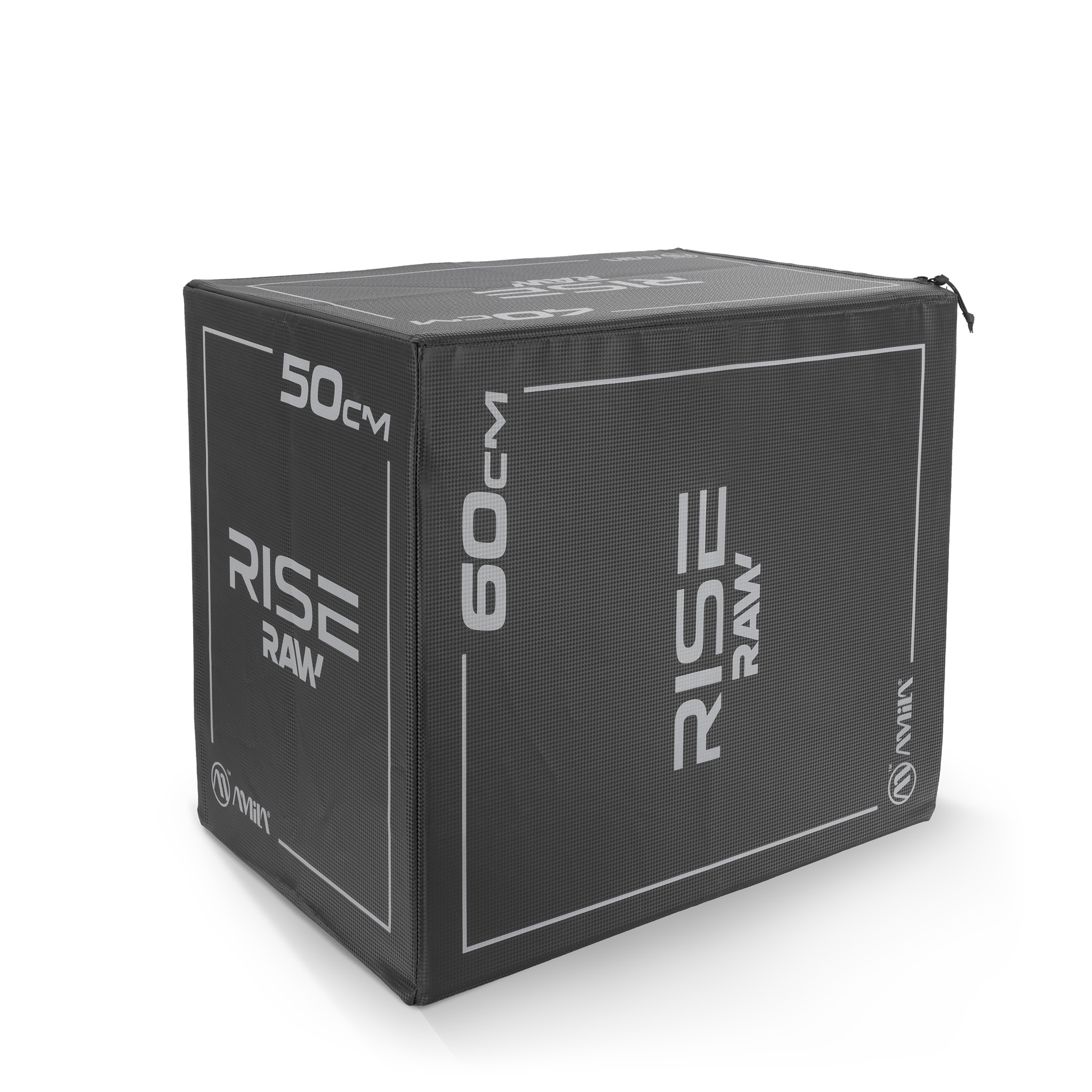 Πλειομετρικό Κουτί Plyo Box Raw Rise 40x50x60 cm - Μαύρο