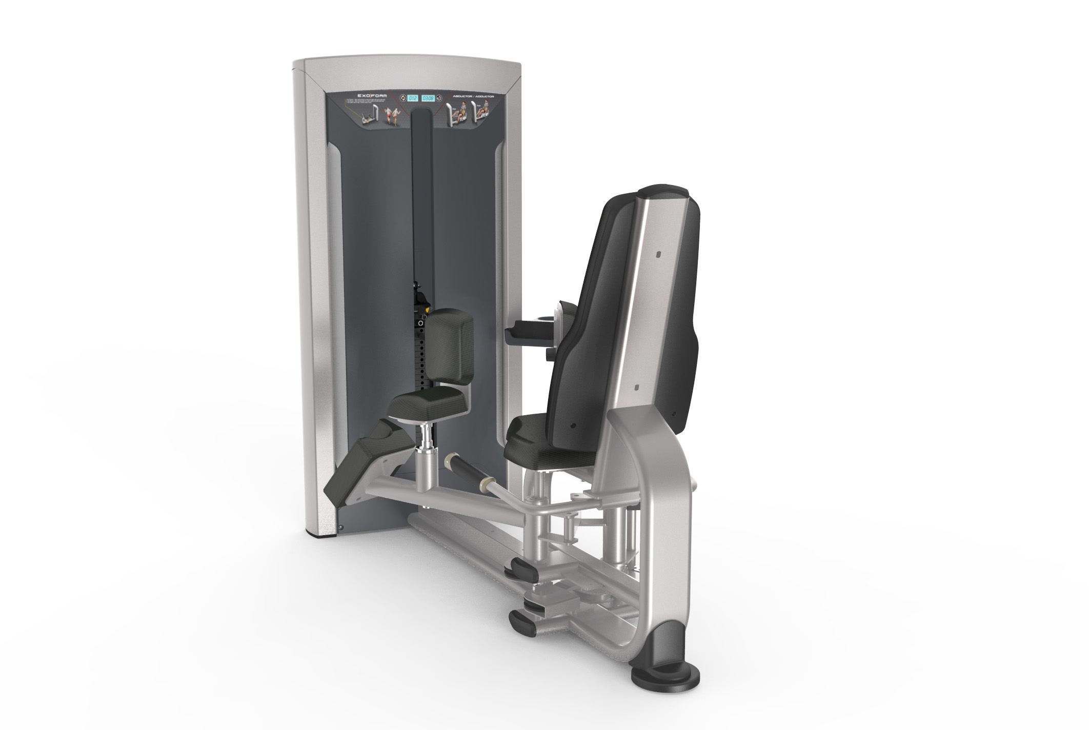 Impulse FE9708 Abductor Adductor Ασημί Μηχάνημα Προσαγωγών/Απαγωγών ( Χωρίς Βάρη) - Image 2