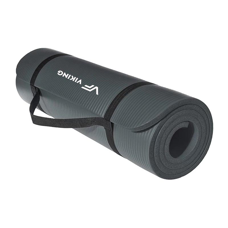 Viking NBR Mat with Hangers-Στρώμα Γυμναστικής με κρίκους 1.5cm Γκρι C-3016