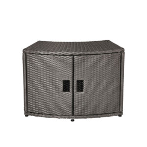 MSpa Wicker Cabinet Storage Unit - for round Spa